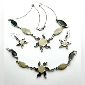 The Sun - Necklace, Bracelet, and earrings.